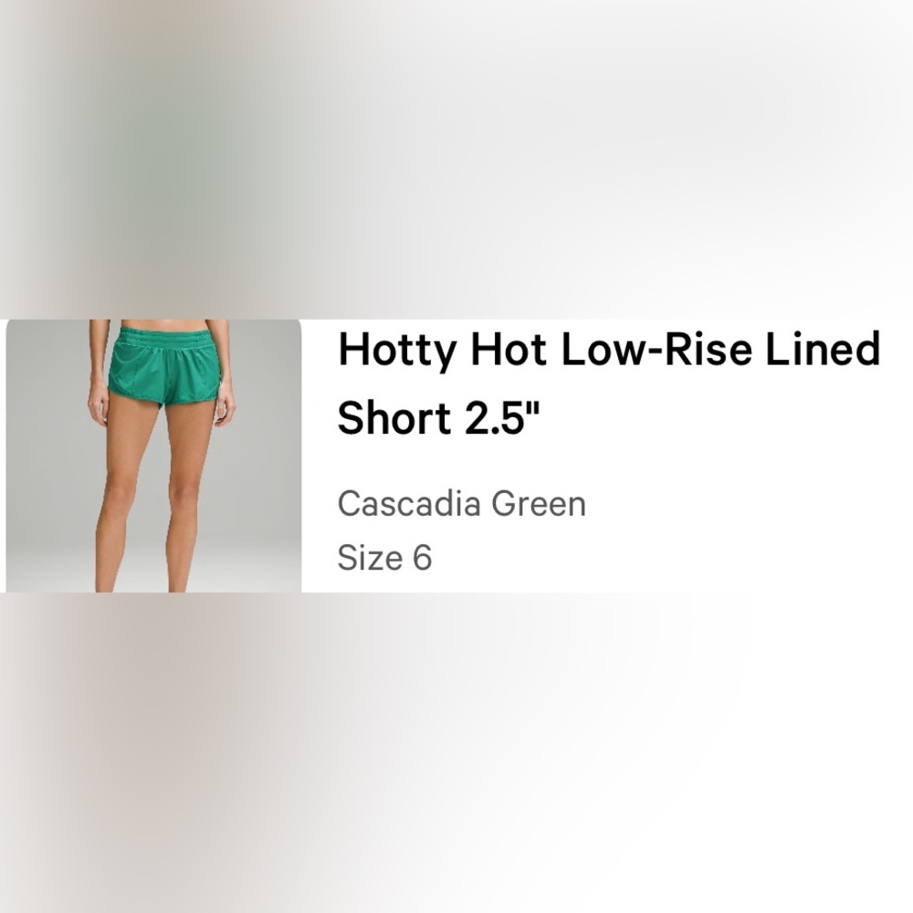 Lululemon Hotty Hot Low Rise Shorts